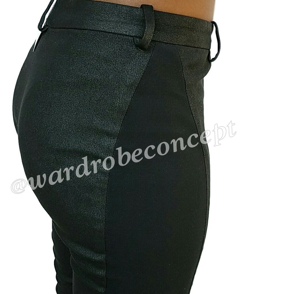 Nicole Miller Metallic Skinny Pants